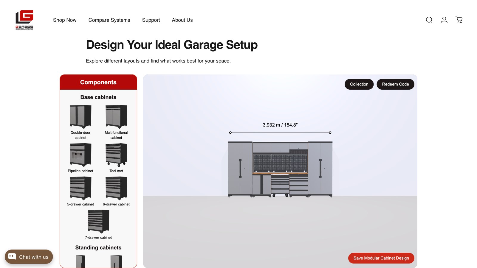 Garage Base Furniture 3D Configuration System